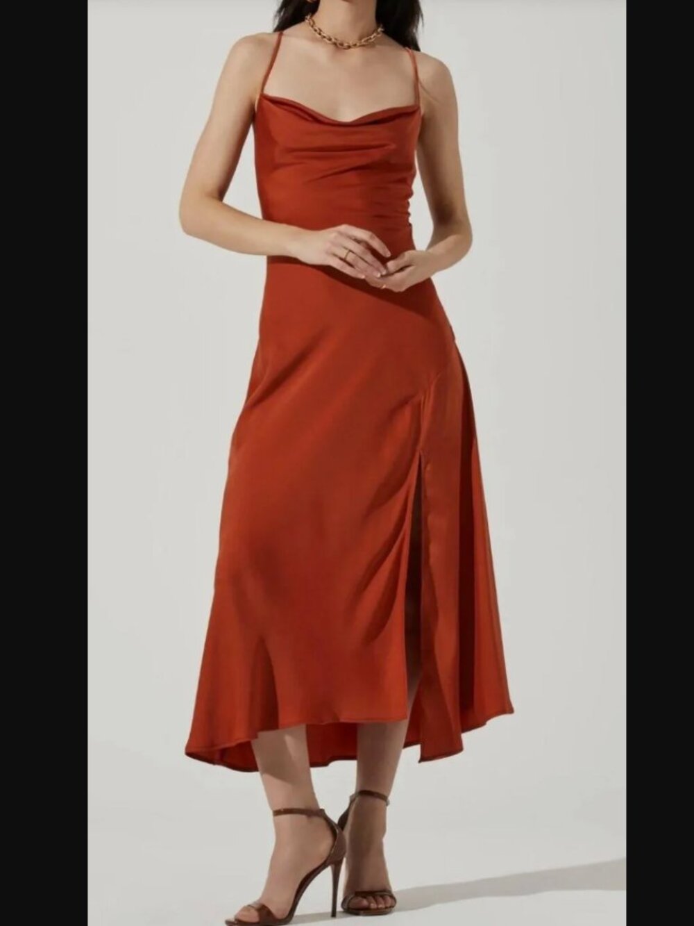 ASTR the lable Gaia Dress in Orange Size S